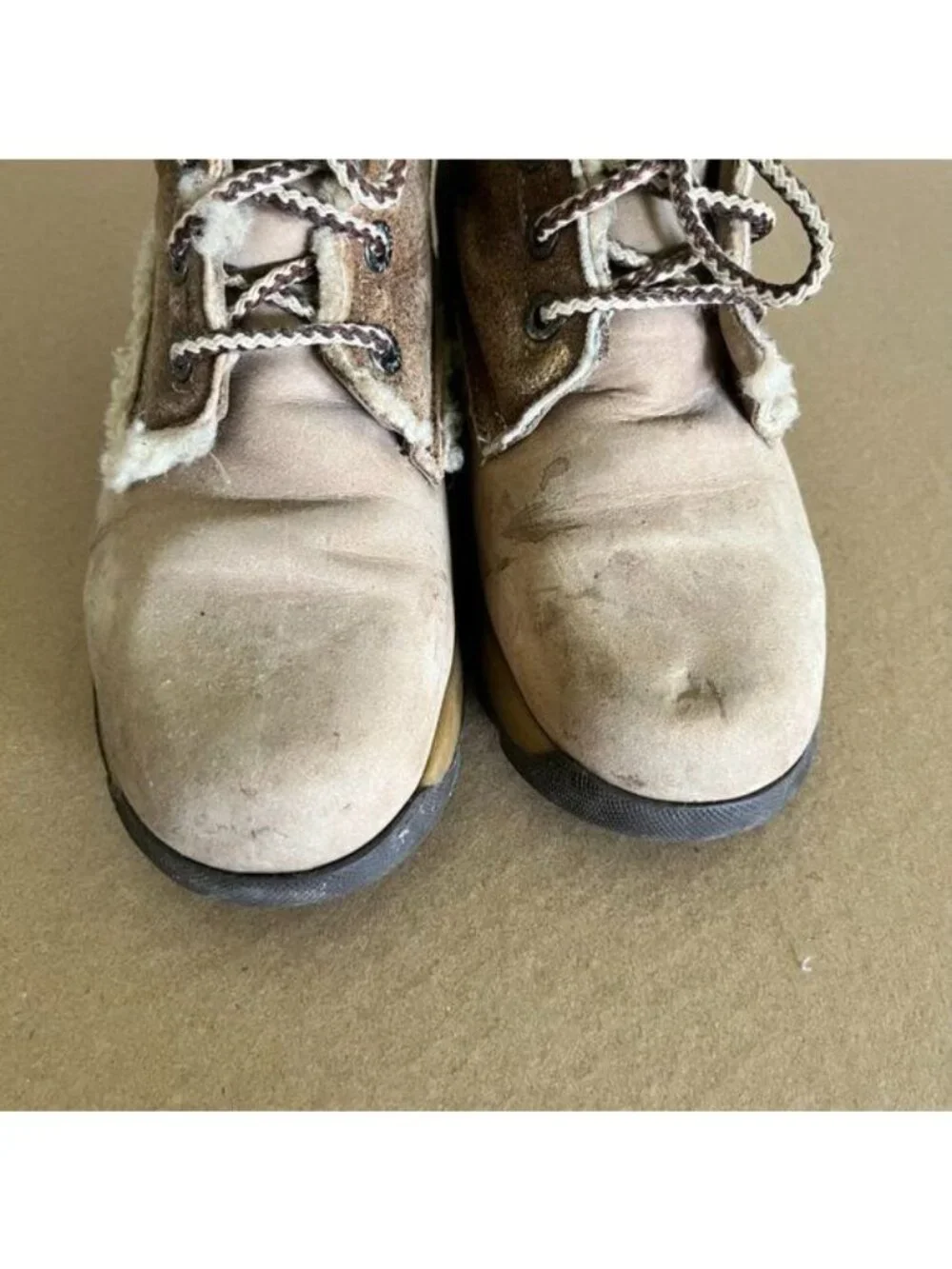 Blondo Nubuck Leather Sherpa Hiking Bootie